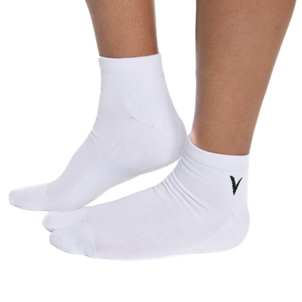 Thicker V-Toe Athletic or Casual White Flip-Flop Tabi Socks Cotton Blend Comfortable Stylish - Ankle Socks