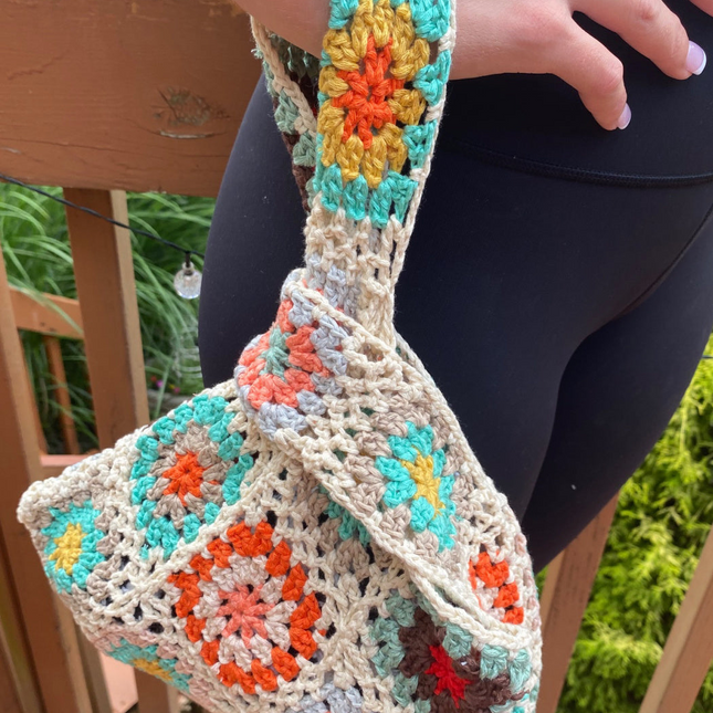 Crochet Squares Tote Bag