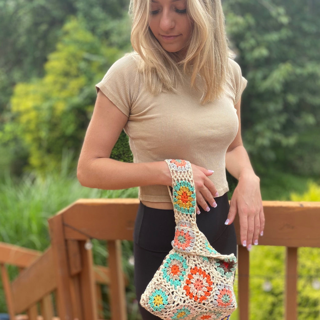 Crochet Squares Tote Bag