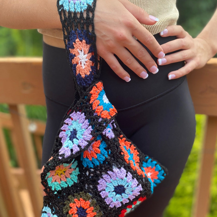 Crochet Squares Tote Bag