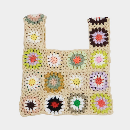 Crochet Squares Tote Bag