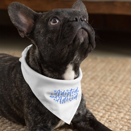 Adopted Pet Bandana - Cute Dog Bandana - Trendy Pet Scarf
