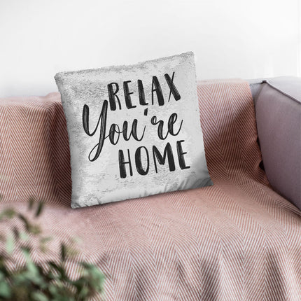 Relax Sequin Pillow Case - Best Design Pillow Case - Printed Pillowcase
