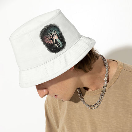 Cool Graphic Bucket Hat - Astronaut Hat - Tree Bucket Hat