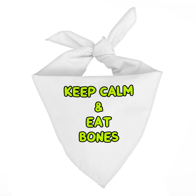 Keep Calm Pet Bandana - Trendy Dog Bandana - Printed Pet Scarf