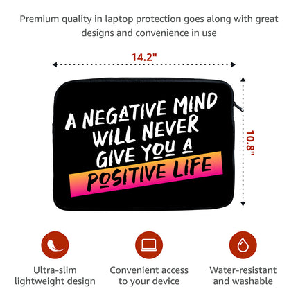 Positive Quote MacBook Pro 14" Sleeve - Trendy Laptop Sleeve - Cool MacBook Sleeve