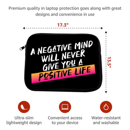 Positive Quote MacBook Pro 14" Two-Sided Sleeve - Trendy Laptop Sleeve - Cool MacBook Sleeve