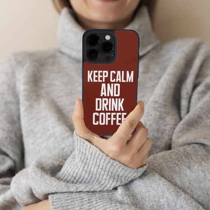 Coffee iPhone 14 Pro Case - Keep Calm Phone Case for iPhone 14 Pro - Cool iPhone 14 Pro Case