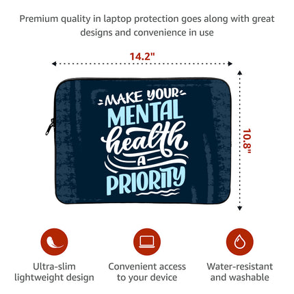 Best Design MacBook Air 14" Sleeve - Cool Laptop Sleeve - Quote MacBook Sleeve