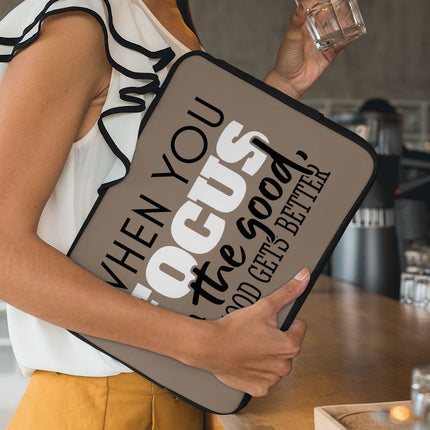 Focus on the Good MacBook Pro 14" Sleeve - Cute Laptop Sleeve - Trendy MacBook Sleeve