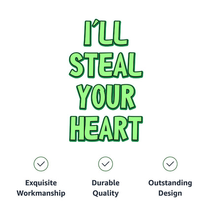 I'll Steal Your Heart Dog Hoodie - Art Print Dog Coat - Word Design Dog Clothing