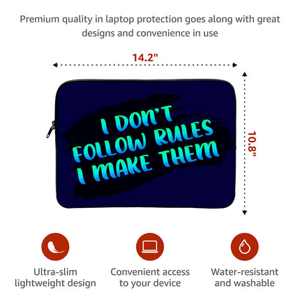 Cool Quote MacBook Air 14" Sleeve - Printed Laptop Sleeve - Themed MacBook Sleeve