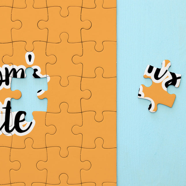 Mom's Favorite Puzzles - Cute Jigsaw Puzzle - Quote Puzzles