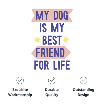 My Dog Is My Best Friend Dog Denim Jacket - Cute Dog Denim Coat - Art Dog Clothing