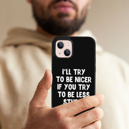 Sarcastic iPhone 13 Mini Case - Funny Quote Phone Case for iPhone 13 Mini - Best Design iPhone 13 Mini Case