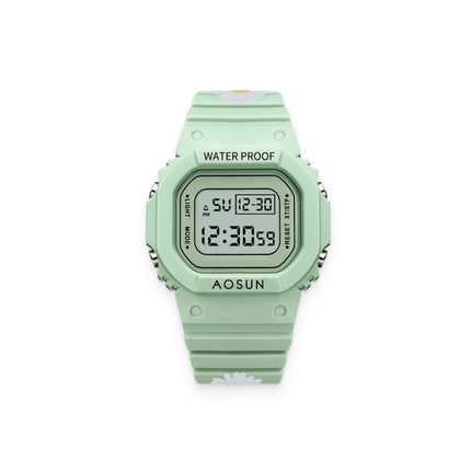 Green Silicone Watch