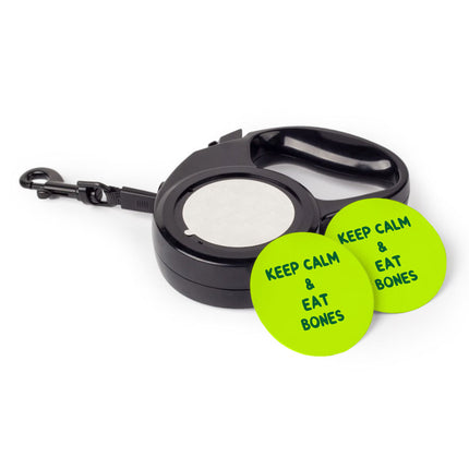 Keep Calm Retractable Pet Leash - Trendy Leash - Printed Dog Leash