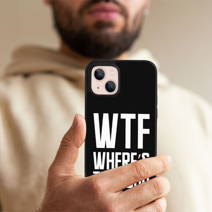 WTF iPhone 13 Case - Funny Design Phone Case for iPhone 13 - Cool Trendy iPhone 13 Case