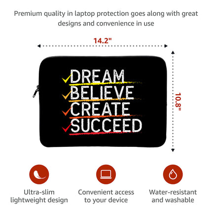 Motivational MacBook Air 14" Sleeve - Best Design Laptop Sleeve - Cool MacBook Sleeve