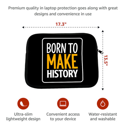 Cool Design HP 16" Sleeve - Inspirational Laptop Sleeve - Illustration Laptop Sleeve with Zipper