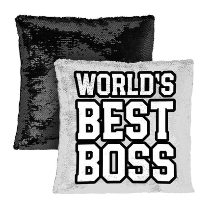 Boss Sequin Pillow Case - Gift Pillow Case - Cool Pillowcase