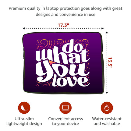 Do What You Love MacBook Air 14" Two-Sided Sleeve - Cute Design Laptop Sleeve - Graphic MacBook Sleeve