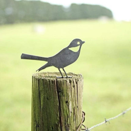 Metal Bird Statue - Mockingbird / Robin