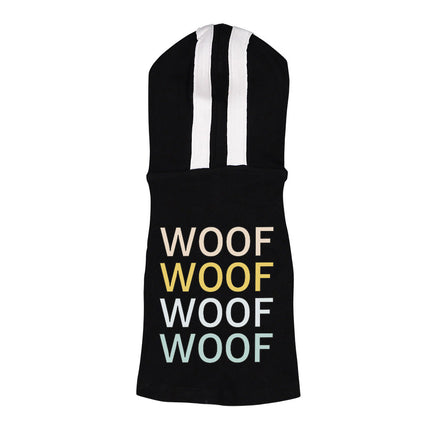 Woof Dog Shirt with Hoodie - Word Art Dog Hoodie - Beautiful Dog Clothing