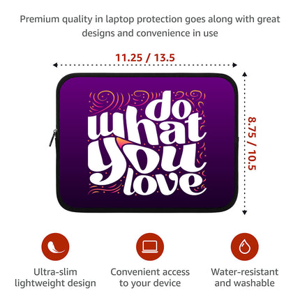 Do What You Love iPad Sleeve - Cute Design Tablet Sleeve - Graphic Carrying Case