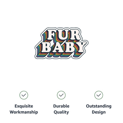 Fur Baby Pet Bandana Collar - Colorful Scarf Collar - Word Art Dog Bandana