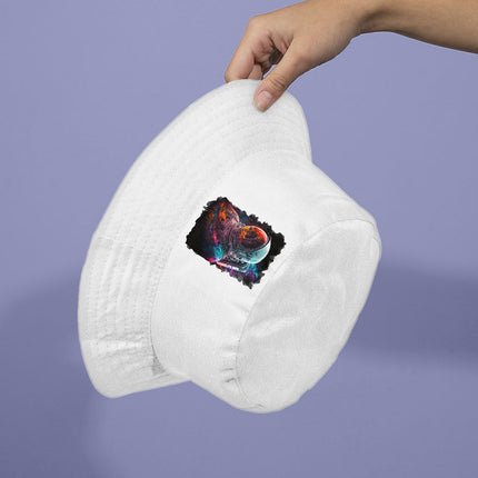 Space Astronaut Bucket Hat - Cool Art Hat - Colorful Bucket Hat