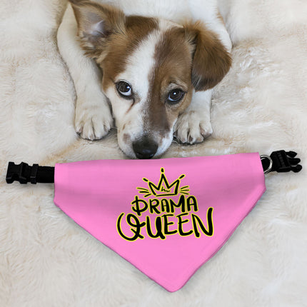 Drama Queen Pet Bandana Collar - Funny Scarf Collar - Themed Dog Bandana