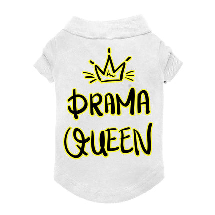 Drama Queen Dog Polo Shirt - Funny Dog T-Shirt - Themed Dog Clothing