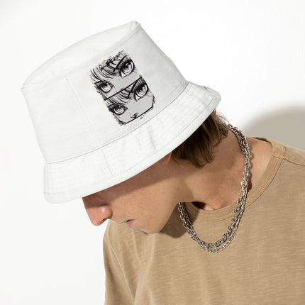 Anime Eyes Bucket Hat - Graphic Hat - Trendy Bucket Hat