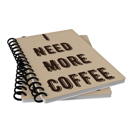 Coffee Themed Spiral Notebook - Cute Quote Notebook - Cool Trendy Notebook