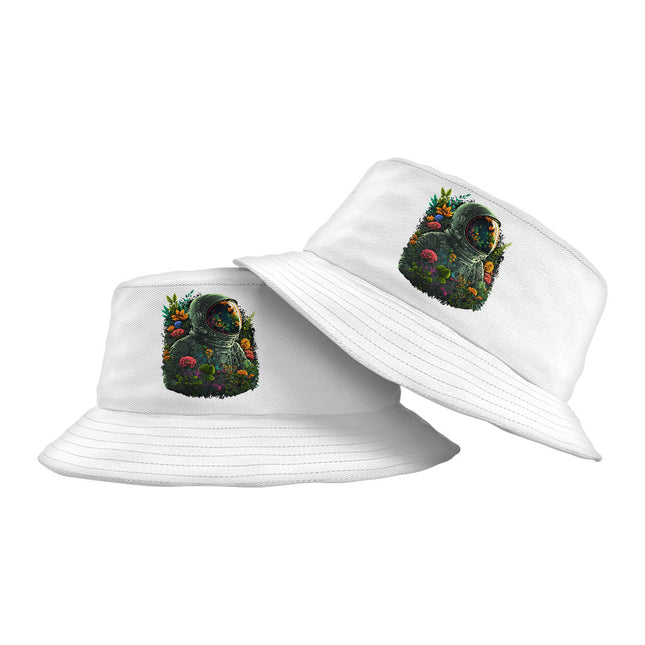 Astronaut Design Bucket Hat - Flower Hat - Cute Design Bucket Hat