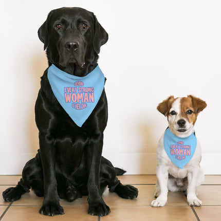 Behind Every Woman Is Her Dog Pet Bandana Collar - Cute Scarf Collar - Unique Dog Bandana