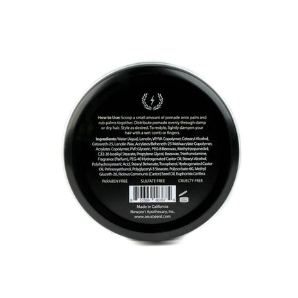 Zeus Medium Hold Verbena Lime Cream Pomade