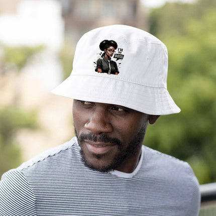 Cute Anime Girl Bucket Hat - Printed Hat - Themed Bucket Hat