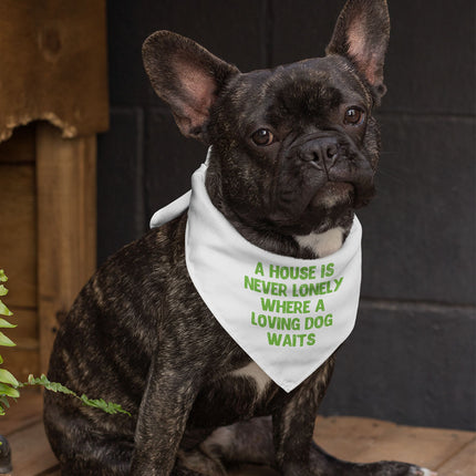 Dog Quote Pet Bandana - Cute Dog Bandana - Creative Pet Scarf