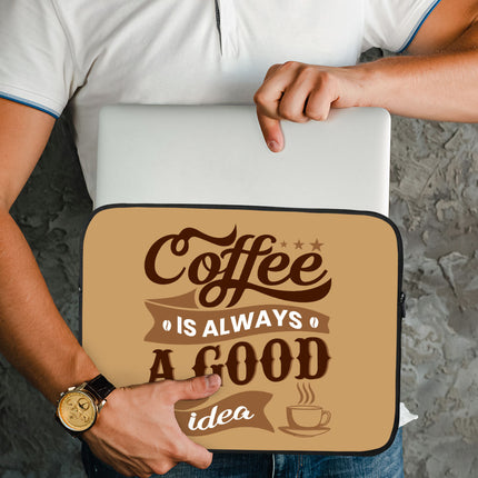 Coffee MacBook Pro 14" Two-Sided Sleeve - Creative Laptop Sleeve - Themed MacBook Sleeve