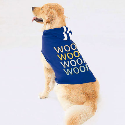 Woof Dog Shirt with Hoodie - Word Art Dog Hoodie - Beautiful Dog Clothing