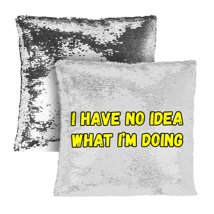 Funny Quote Sequin Pillow Case - Trendy Pillow Case - Graphic Pillowcase