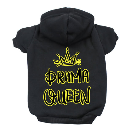 Drama Queen Dog Hoodie - Funny Dog Coat - Themed Dog Clothing