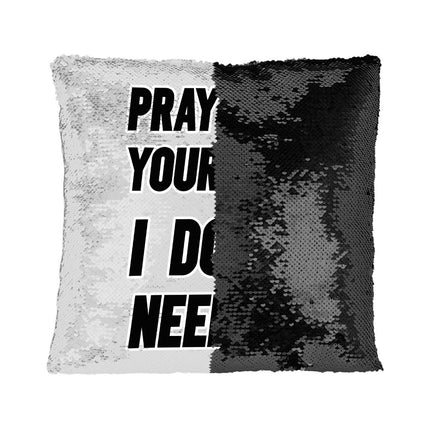 Cool Design Sequin Pillow Case - Quote Pillow Case - Printed Pillowcase