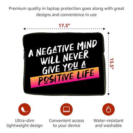 Positive Quote MacBook Air 14" Two-Sided Sleeve - Trendy Laptop Sleeve - Cool MacBook Sleeve