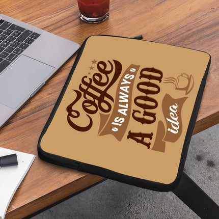 Coffee Dell 16" Two-Sided Sleeve - Creative Laptop Sleeve - Themed Laptop Sleeve with Zipper