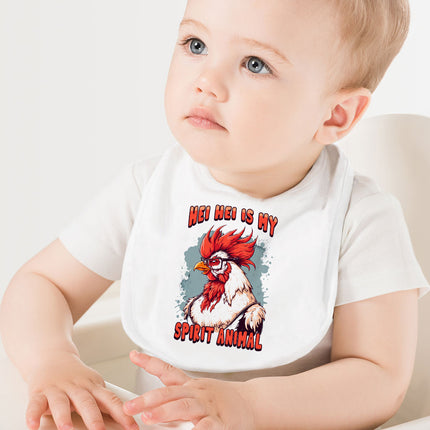 Rooster Baby Bibs - Animal Baby Feeding Bibs - Illustration Bibs for Eating