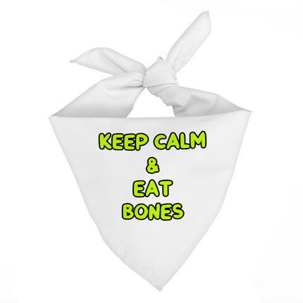 Keep Calm Pet Bandana - Trendy Dog Bandana - Printed Pet Scarf