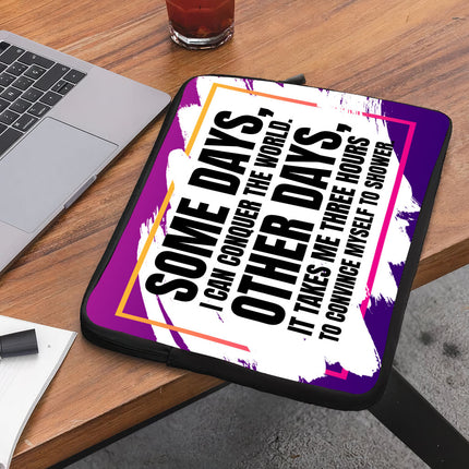 Funny Quote Dell 16" Two-Sided Sleeve - Best Design Laptop Sleeve - Graphic Laptop Sleeve with Zipper